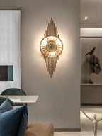 Wall Sconce | Gold Finish & Cut Glass | E14 Base