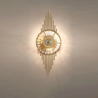 Wall Sconce | Gold Finish & Cut Glass | E14 Base