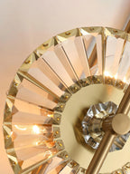 Wall Sconce | Gold Finish & Cut Glass | E14 Base