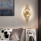 Wall Sconce | Gold Finish & Cut Glass | E14 Base