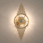 Wall Sconce | Gold Finish & Cut Glass | E14 Base