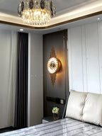 Wall Sconce | Gold Finish & Cut Glass | E14 Base