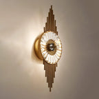 Wall Sconce | Gold Finish & Cut Glass | E14 Base