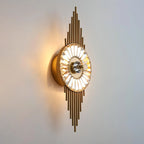 Wall Sconce | Gold Finish & Cut Glass | E14 Base
