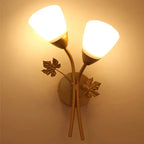 Wall Sconce | Gold Leaf Botanical Design | LED Lighting