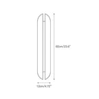 Wall Sconce | Integrated LED Stainless Steel & Copper | 60 cm