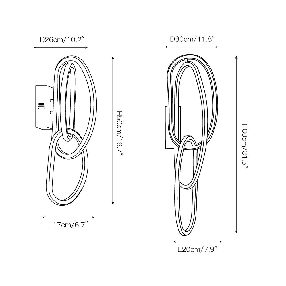 Wall Sconce | Integrated LED & Stainless Steel | Two Sizes