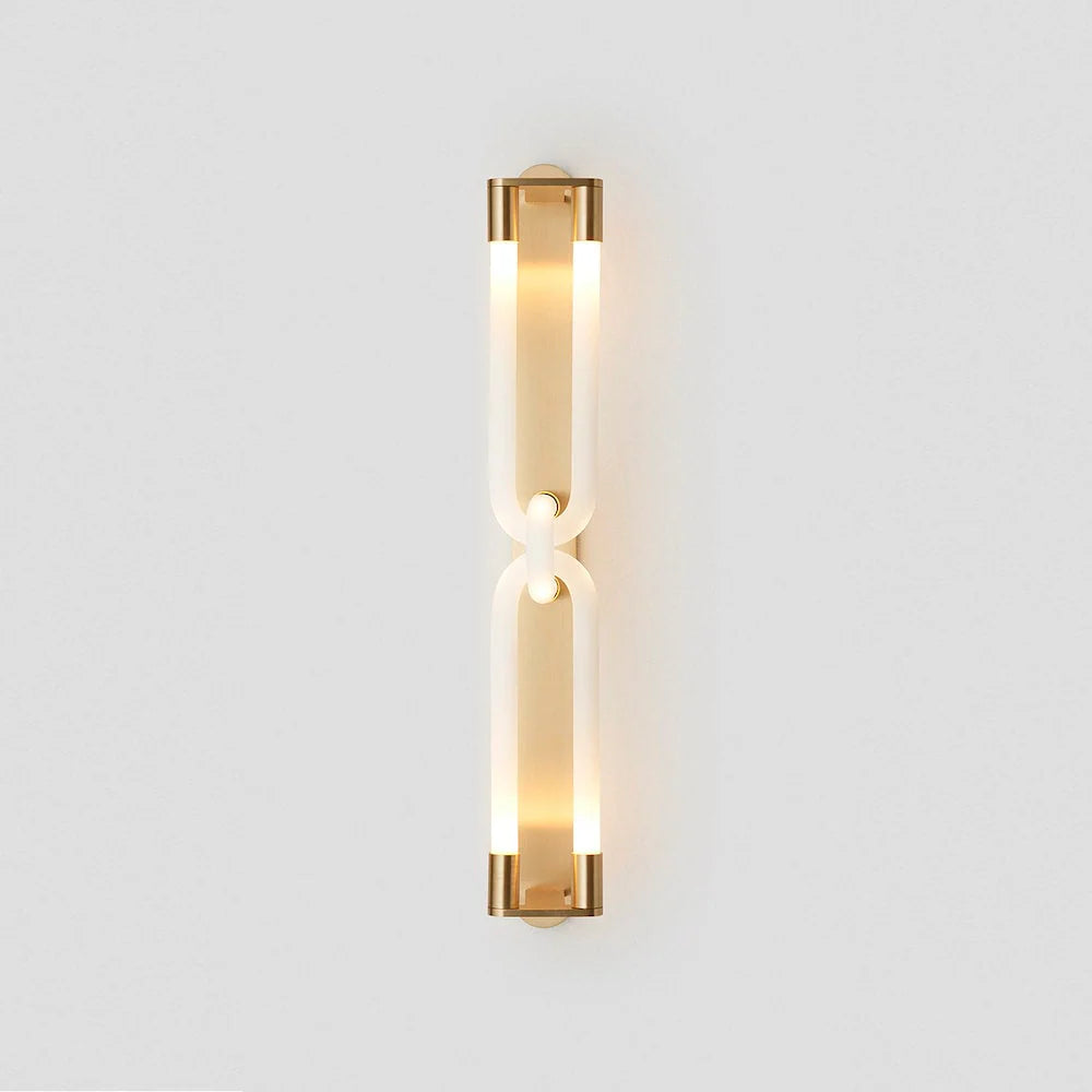 Wall Sconce | Interlocking Fingers Design | Integrated LED Lighting
