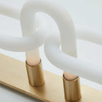 Wall Sconce | Interlocking Fingers Design | Integrated LED Lighting