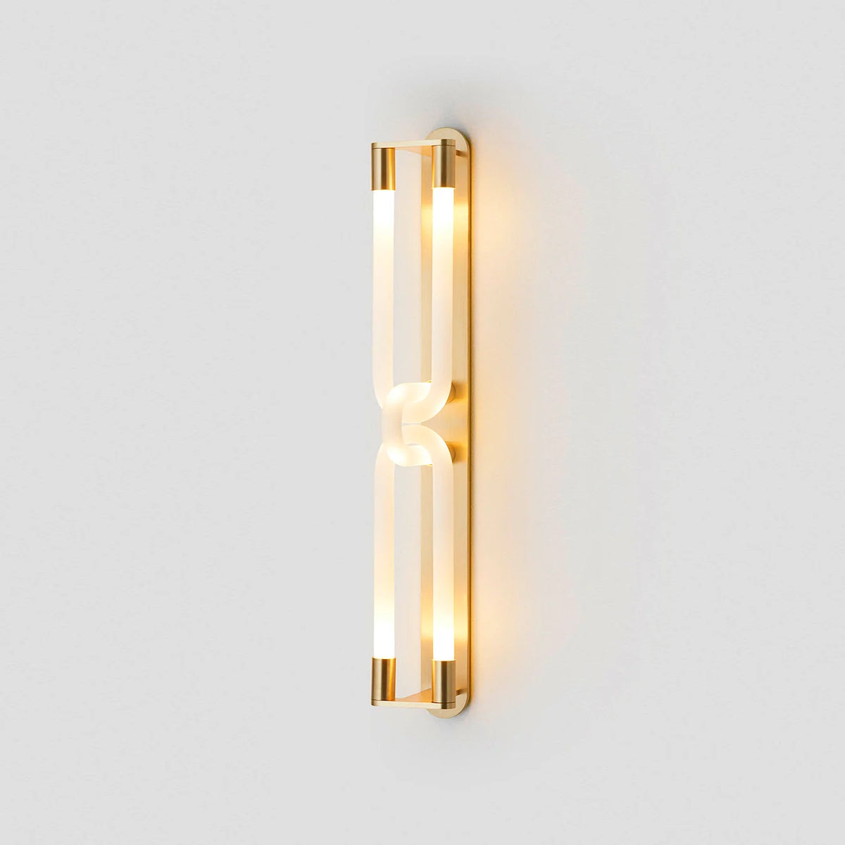Wall Sconce | Interlocking Fingers Design | Integrated LED Lighting