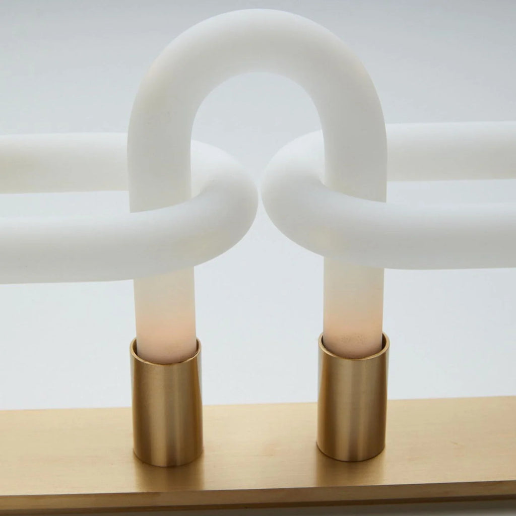 Wall Sconce | Interlocking Fingers Design | Integrated LED Lighting