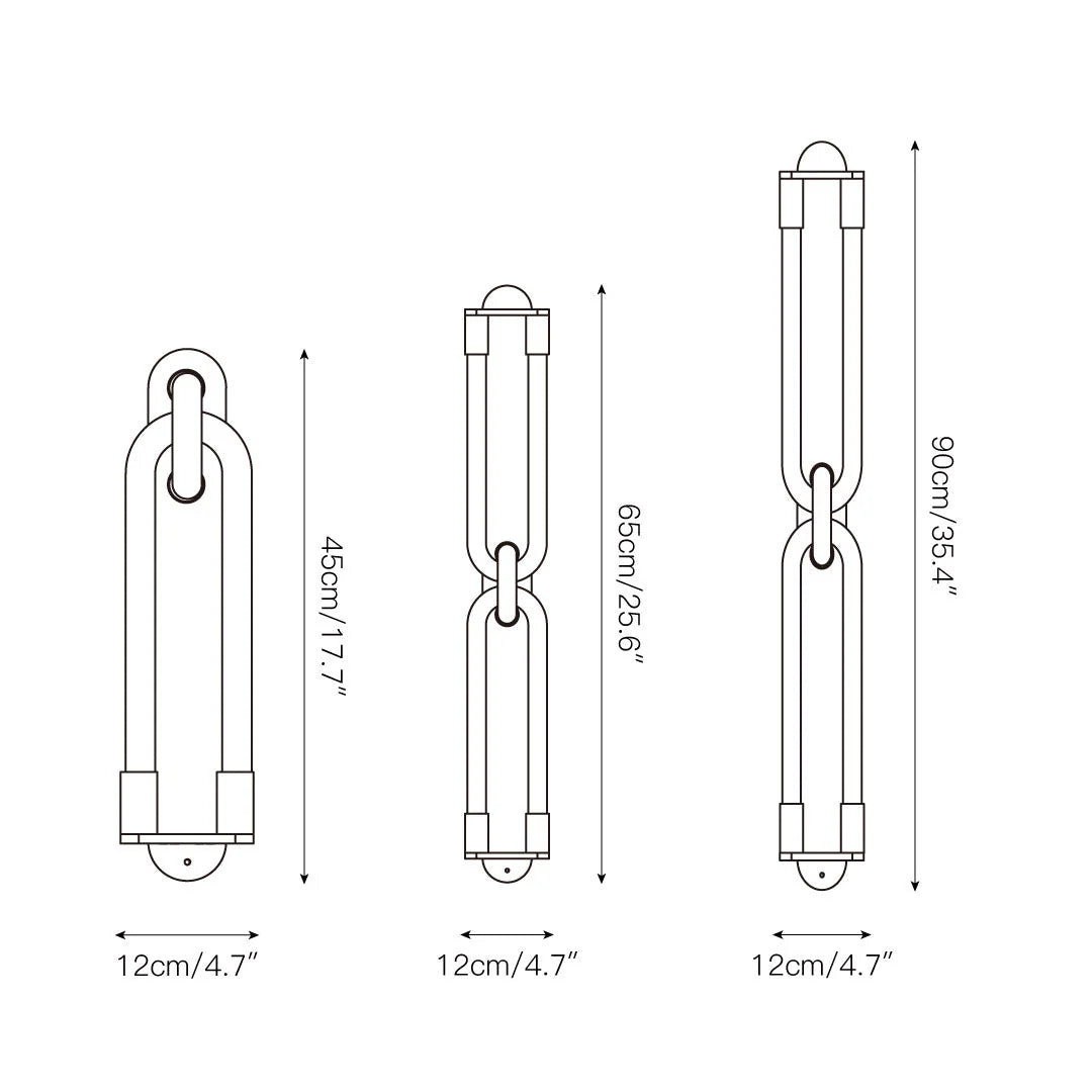 Wall Sconce | Interlocking Fingers Design | Integrated LED Lighting