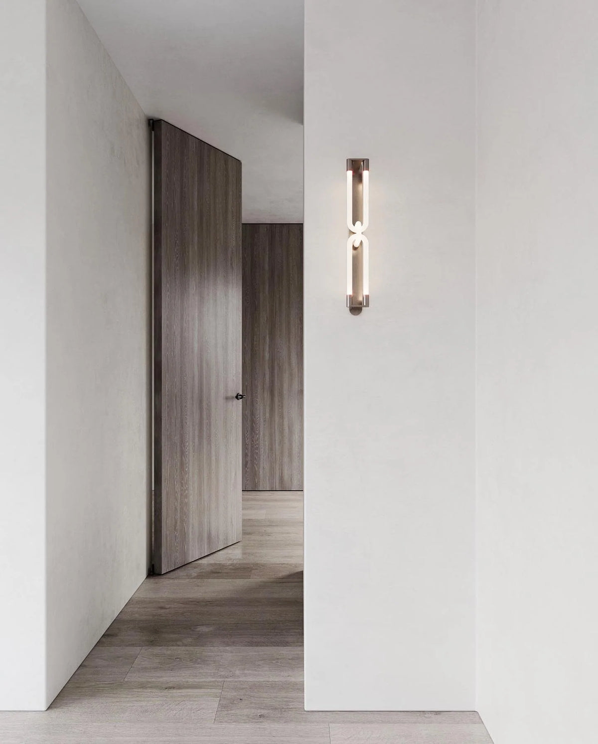 Wall Sconce | Interlocking Fingers Design | Integrated LED Lighting