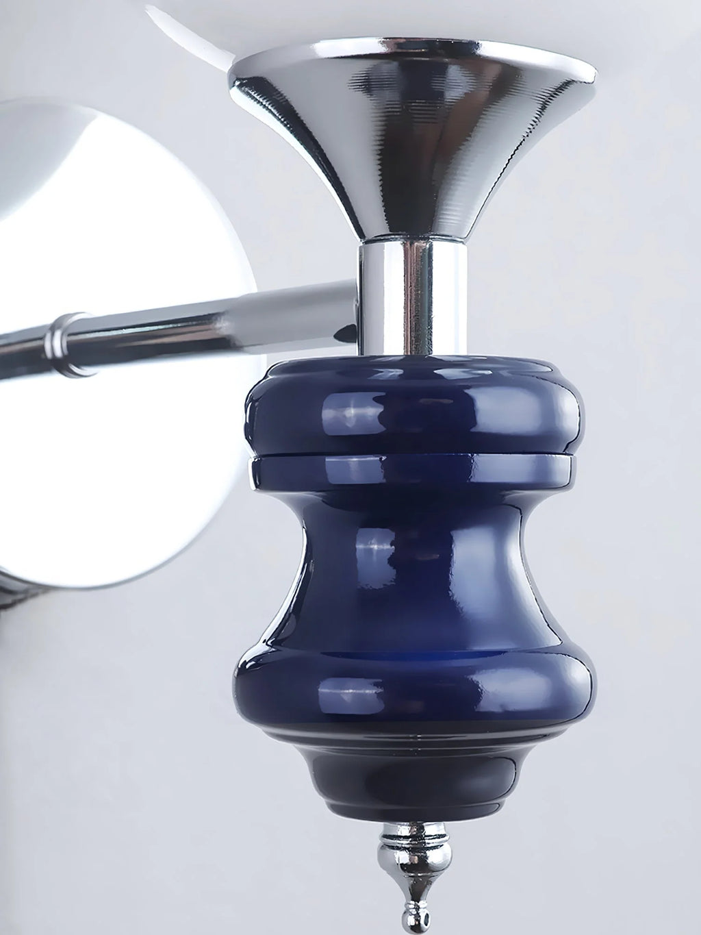 Wall Sconce | Iron Body & Glass Shade | Damp-Rated