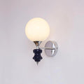 Wall Sconce | Iron Body & Glass Shade | Damp-Rated