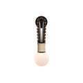 Wall Sconce | Loop Design Walnut Wood & Glass | G9 Bulb Holder