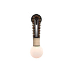 Wall Sconce | Loop Design Walnut Wood & Glass | G9 Bulb Holder