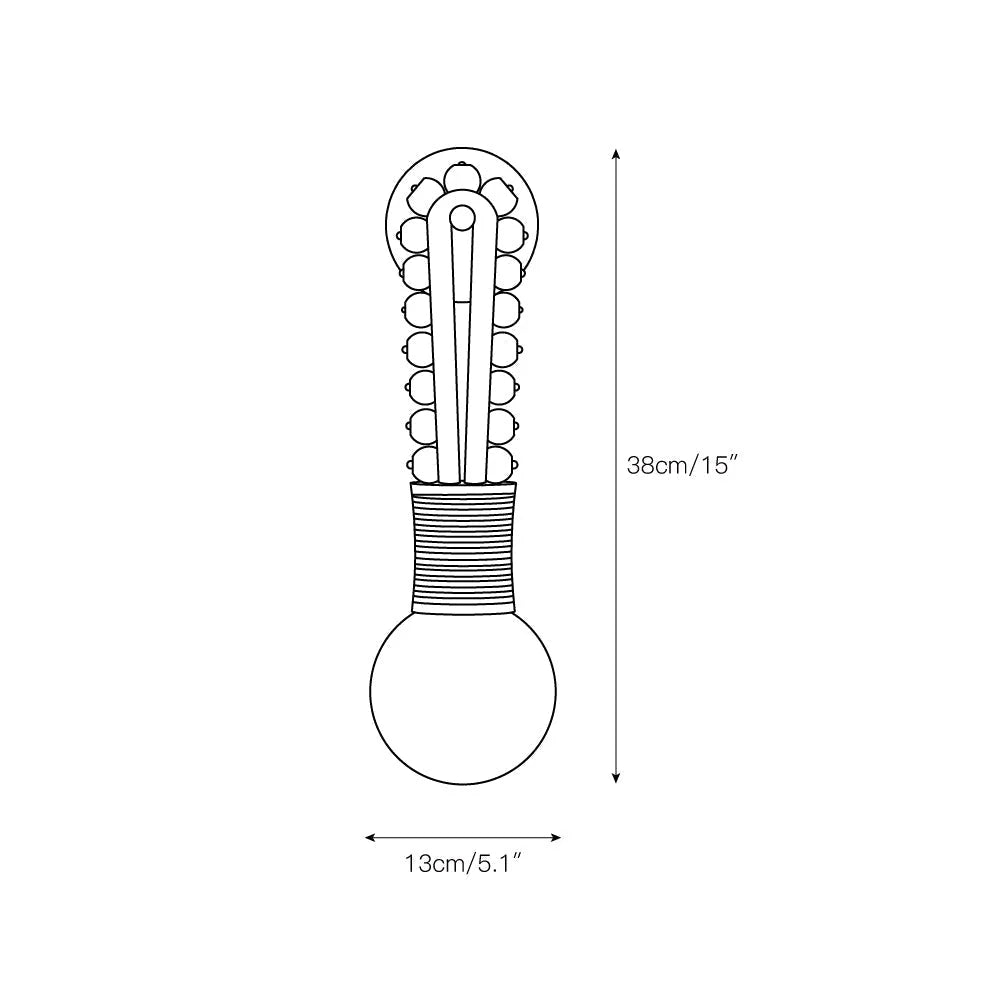 Wall Sconce | Loop Design Walnut Wood & Glass | G9 Bulb Holder