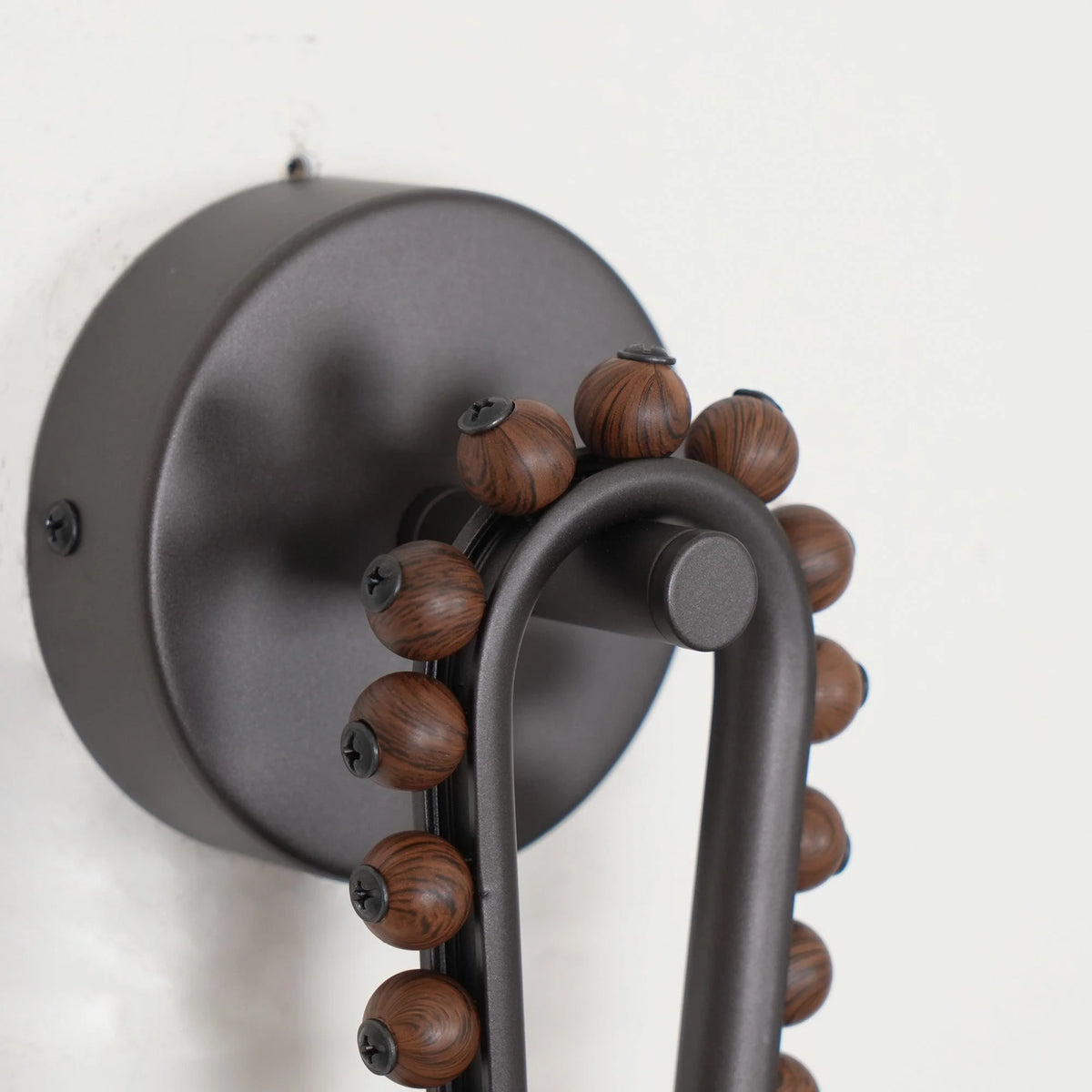 Wall Sconce | Loop Design Walnut Wood & Glass | G9 Bulb Holder