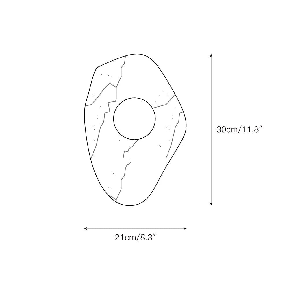 Wall Sconce | Marble Body & Glass Shade | G9 Bulb Holder