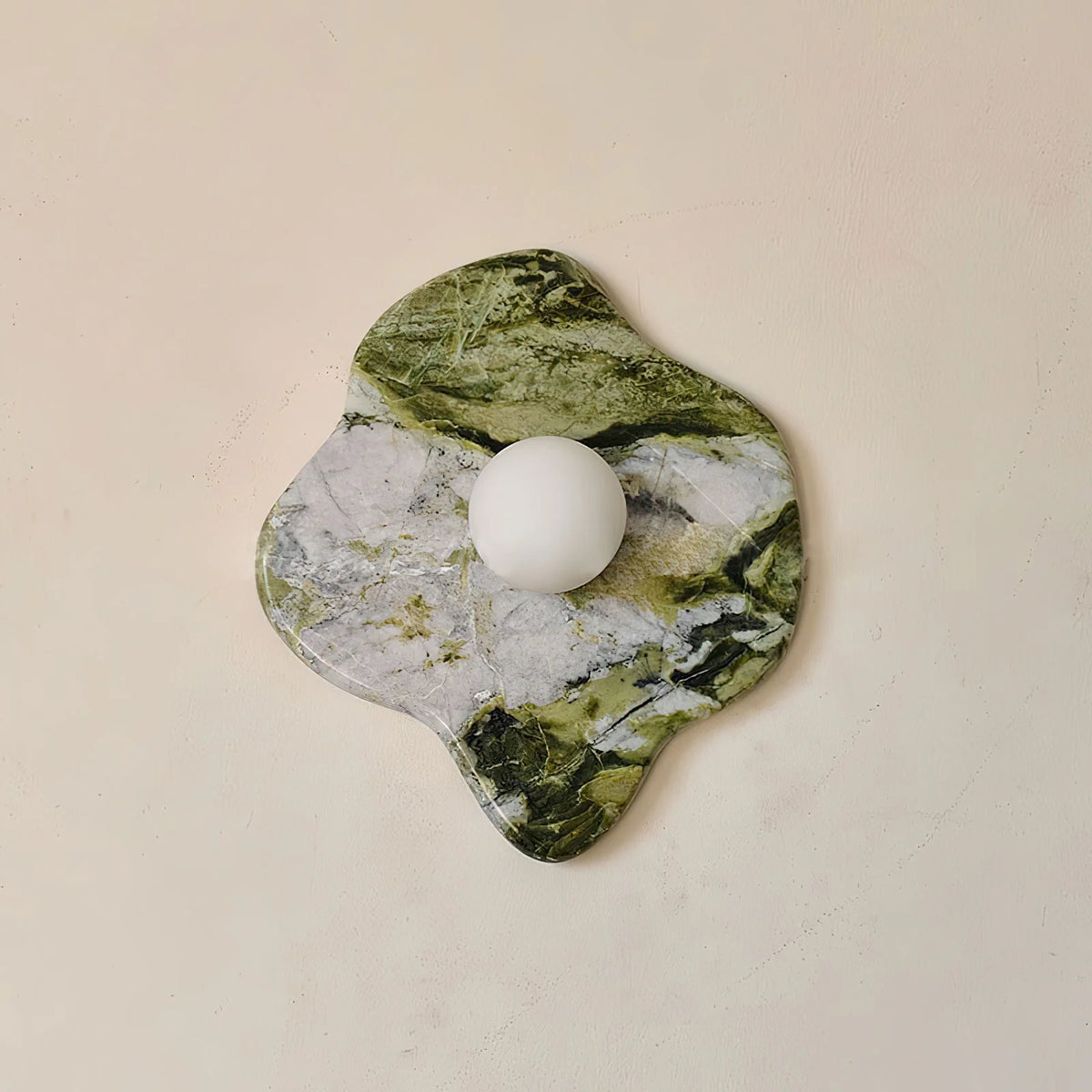 Wall Sconce | Marble Body & Glass Shade | G9 Bulb Holder