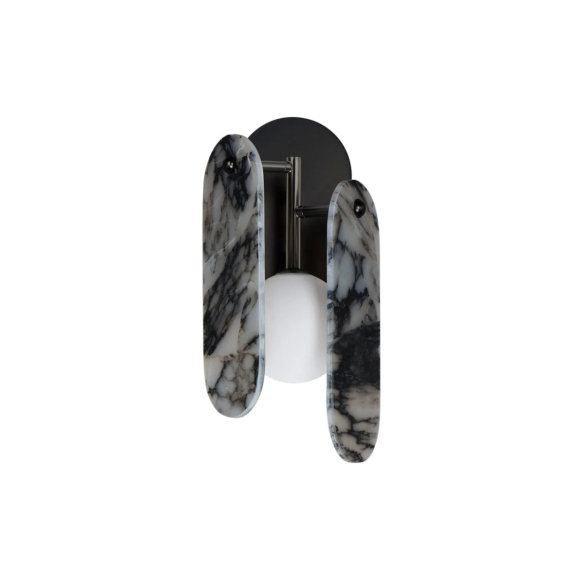 Wall Sconce | Marble Body & Glass Shade | G9 Holder