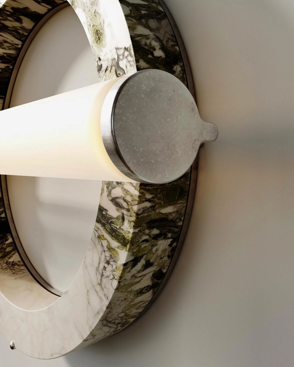 Wall Sconce | Marble Body & Integrated LED | 35 cm Diameter