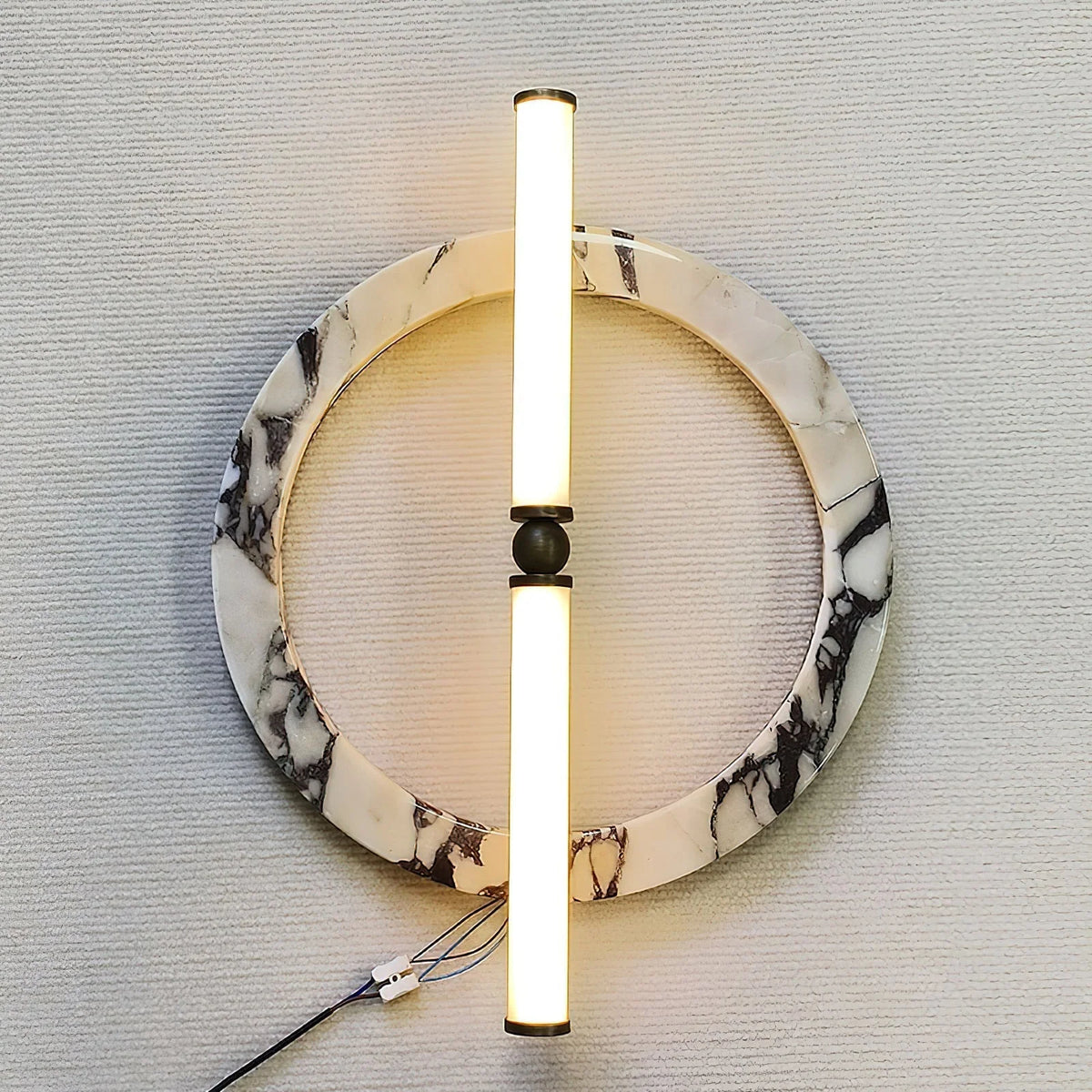 Wall Sconce | Marble Body & Integrated LED | 35 cm Diameter
