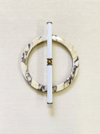 Wall Sconce | Marble Body & Integrated LED | 35 cm Diameter