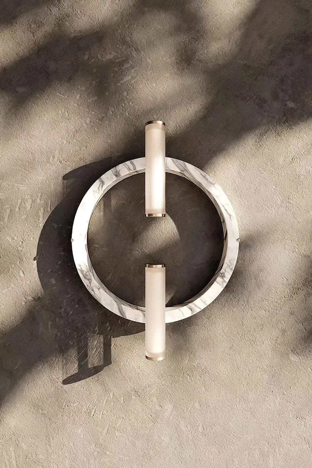 Wall Sconce | Marble Body & Integrated LED | 35 cm Diameter