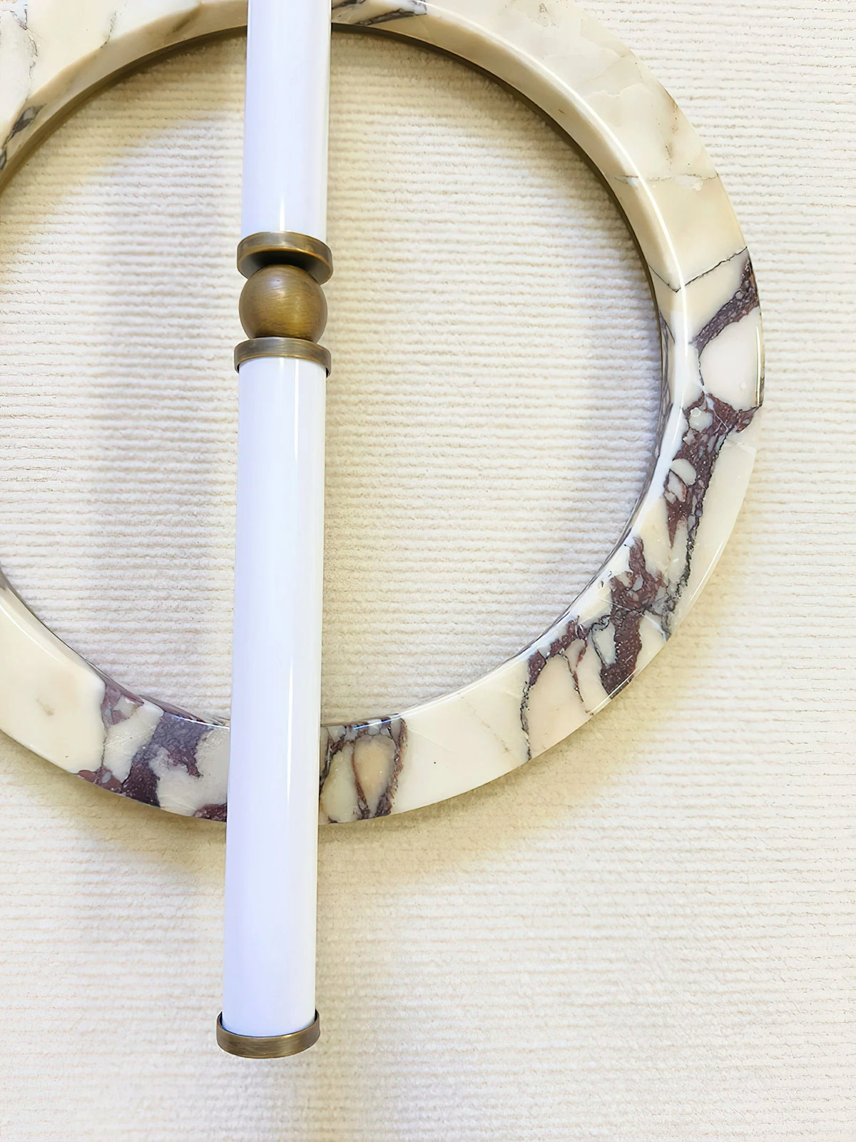 Wall Sconce | Marble Body & Integrated LED | 35 cm Diameter