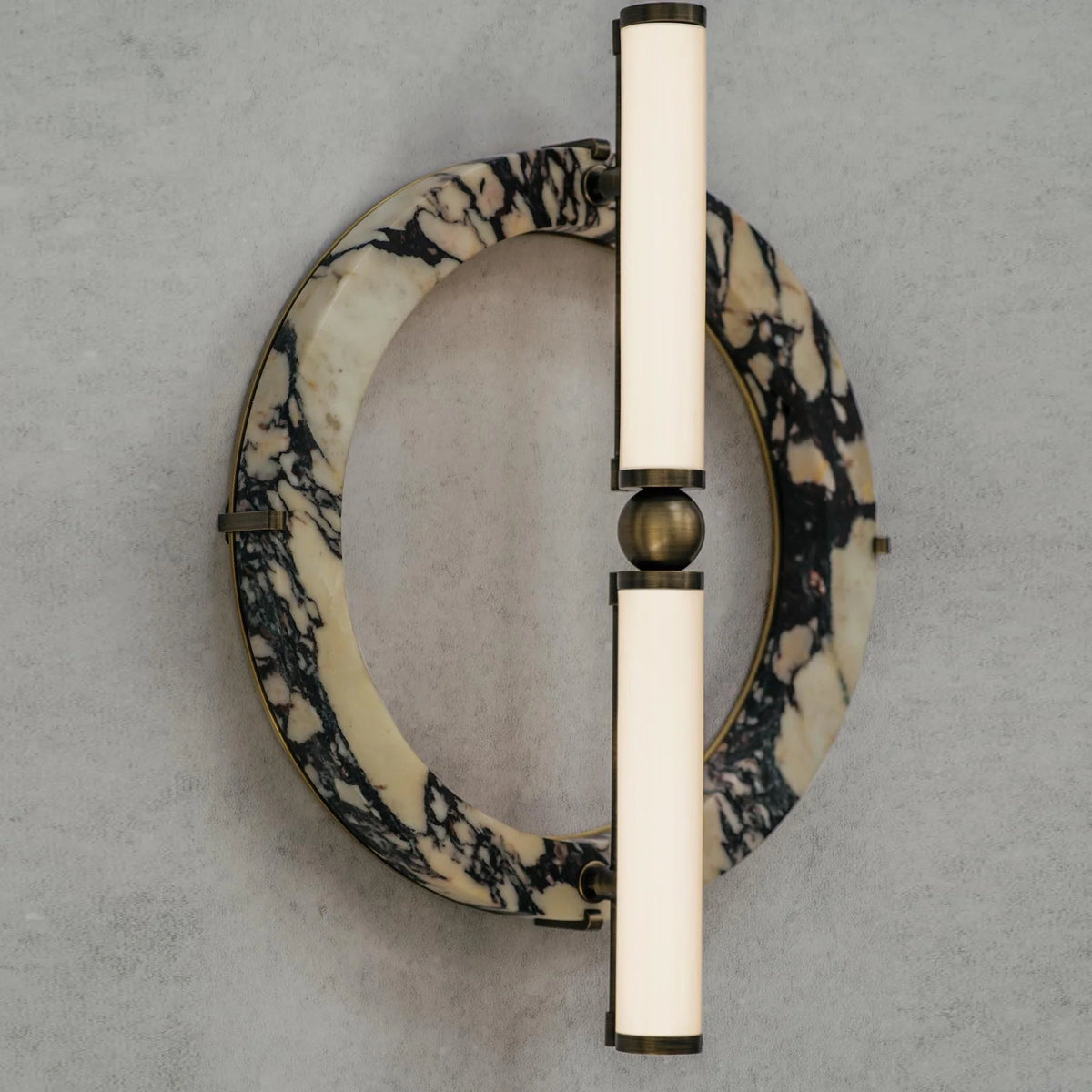 Wall Sconce | Marble Body & Integrated LED | 35 cm Diameter