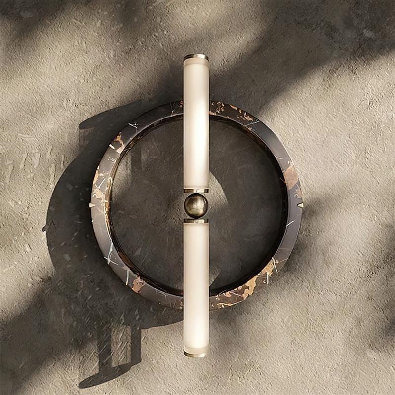 Wall Sconce | Marble Body & Integrated LED | 35 cm Diameter