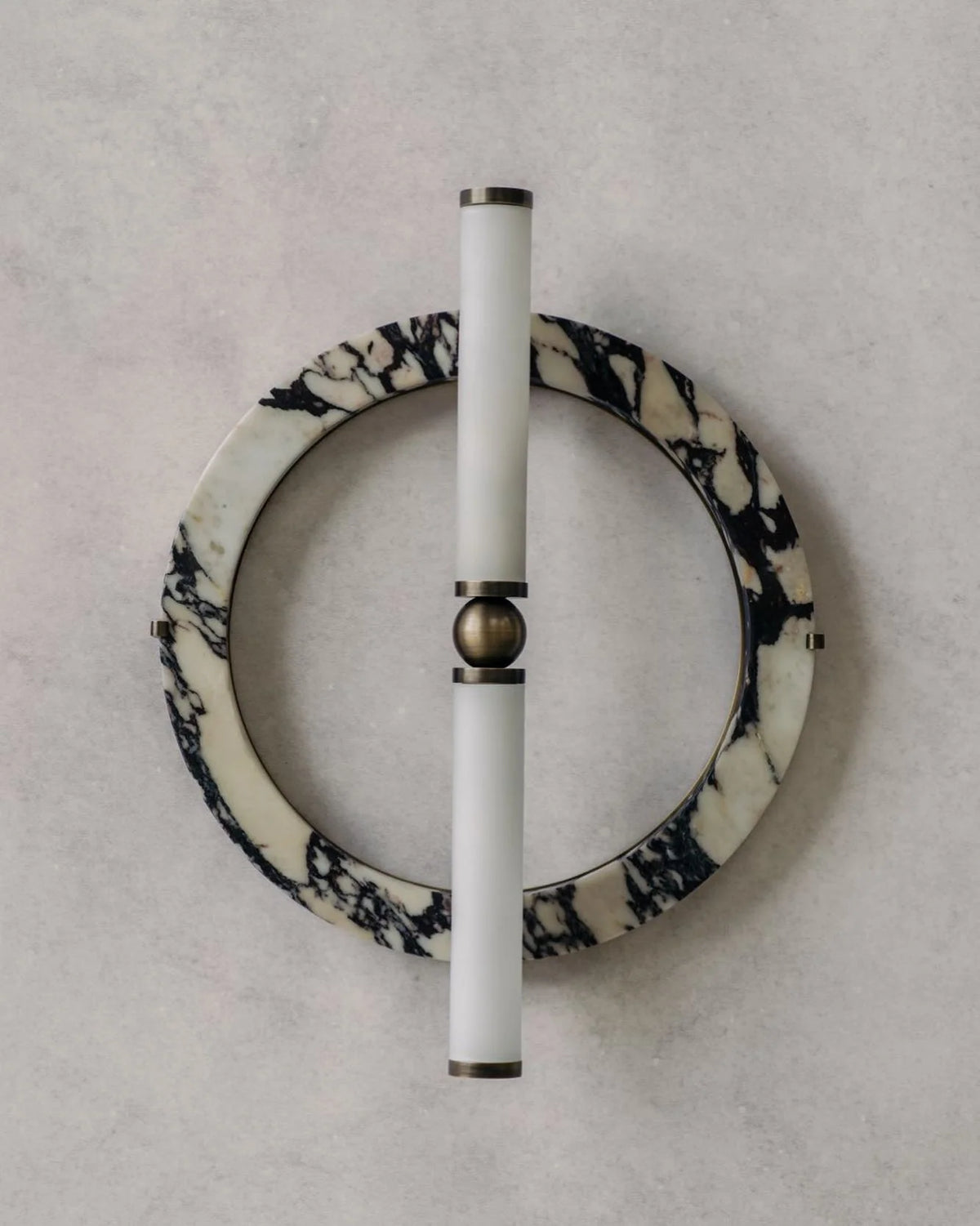 Wall Sconce | Marble Body & Integrated LED | 35 cm Diameter