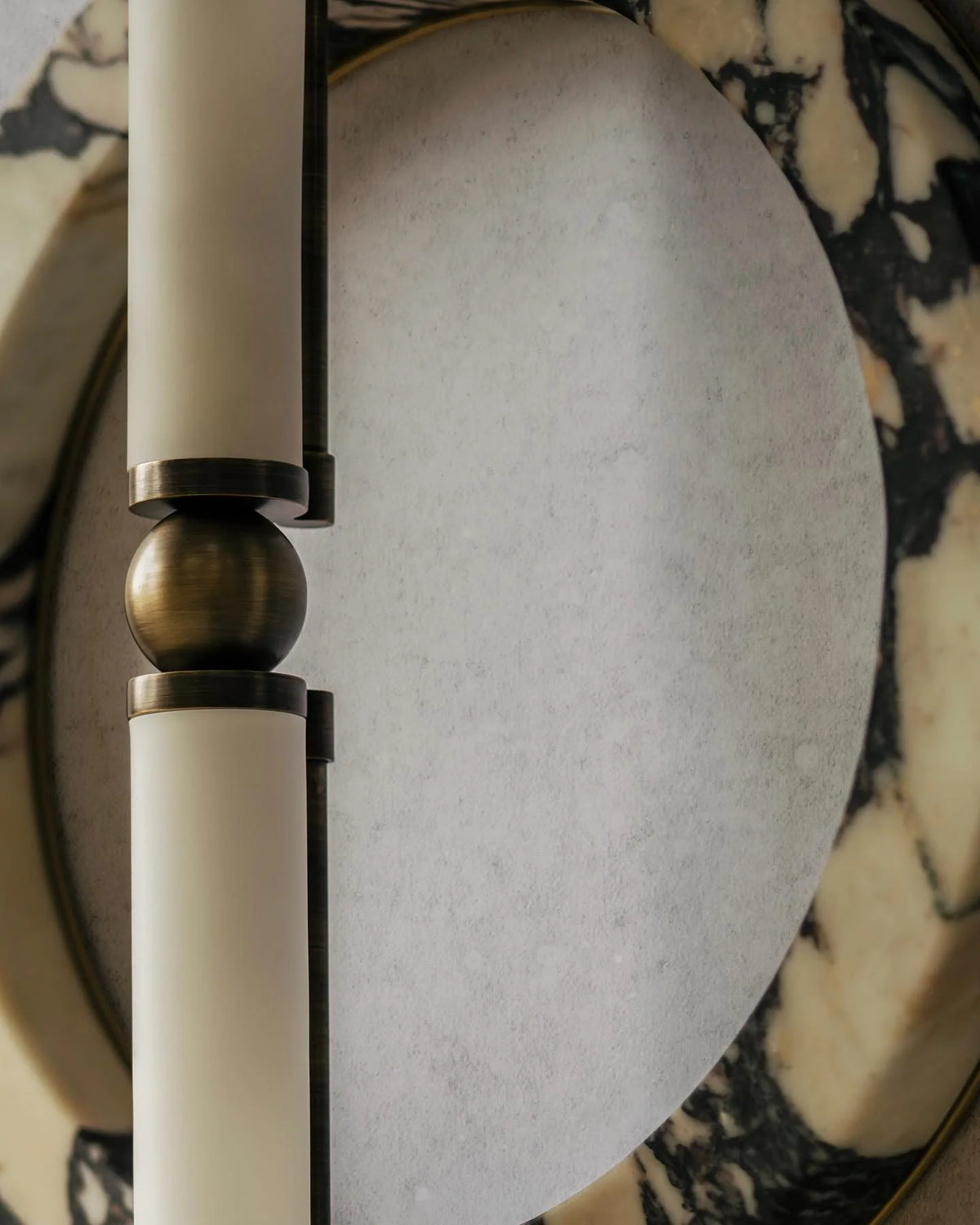 Wall Sconce | Marble Body & Integrated LED | 35 cm Diameter