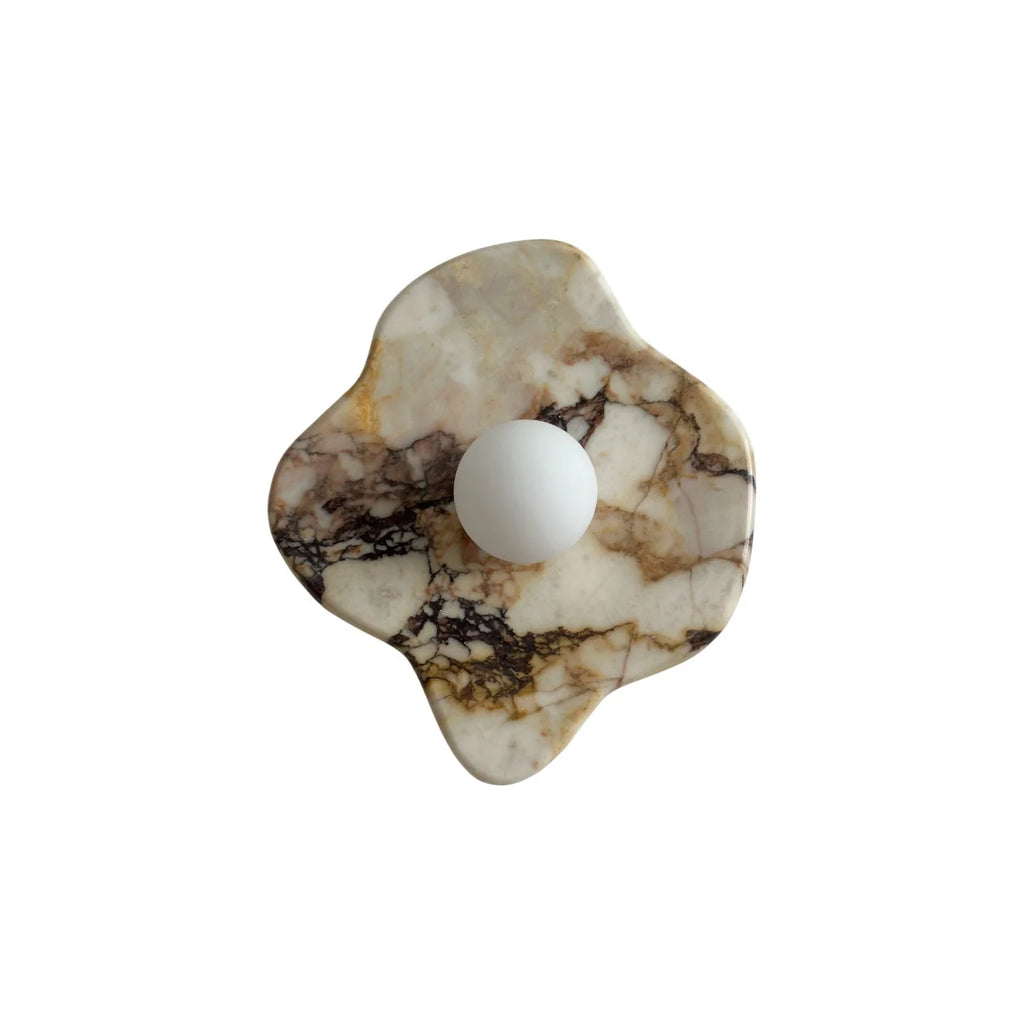 Wall Sconce | Marble & Glass | 28×12×32 cm