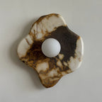 Wall Sconce | Marble & Glass | 28×12×32 cm