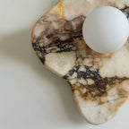 Wall Sconce | Marble & Glass | 28×12×32 cm