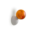 Wall Sconce | Metal Body & Decorative Stone Shade