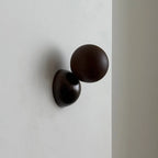 Wall Sconce | Metal Body & Decorative Stone Shade