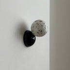 Wall Sconce | Metal Body & Decorative Stone Shade