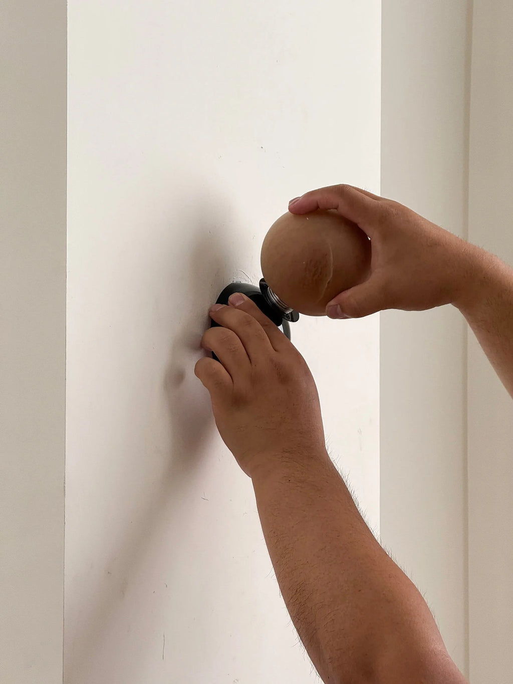 Wall Sconce | Metal Body & Decorative Stone Shade