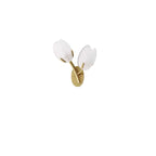 Wall Sconce | Metal Body & Glass Flower Shade