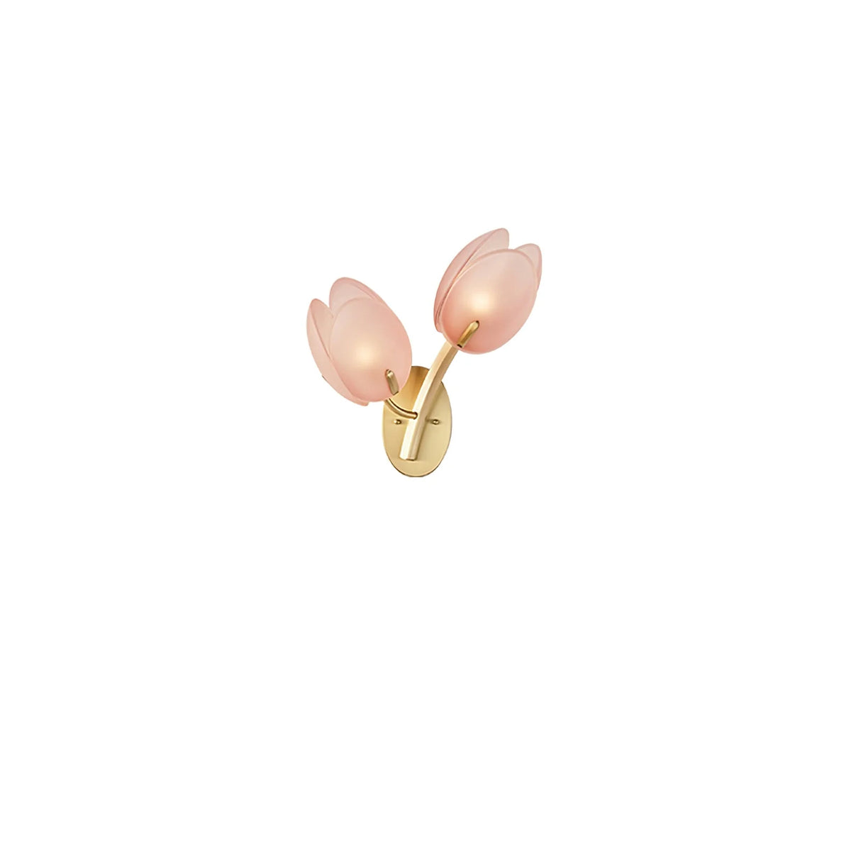 Wall Sconce | Metal Body & Glass Flower Shade