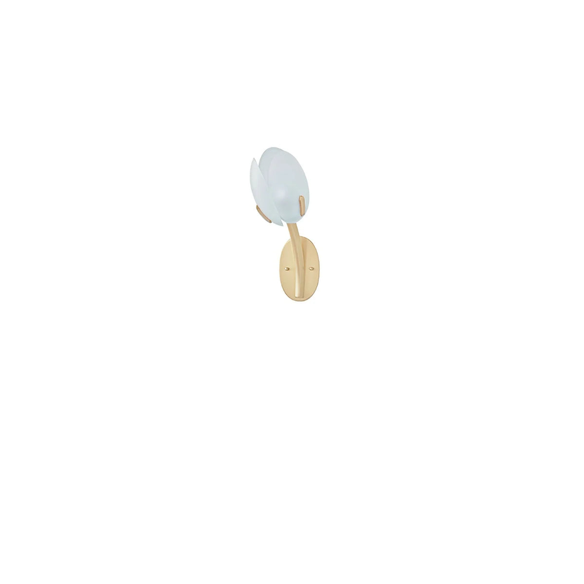 Wall Sconce | Metal Body & Glass Flower Shade