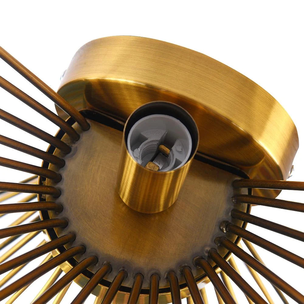 Wall Sconce | Mid-Century Starburst Brass & Dimmable
