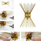Wall Sconce | Mid-Century Starburst Brass & Dimmable