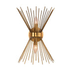 Wall Sconce | Mid-Century Starburst Brass & Dimmable