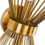 Wall Sconce | Mid-Century Starburst Brass & Dimmable