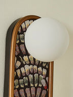 Wall Sconce | Mosaic Fabric Shade & Metal Body